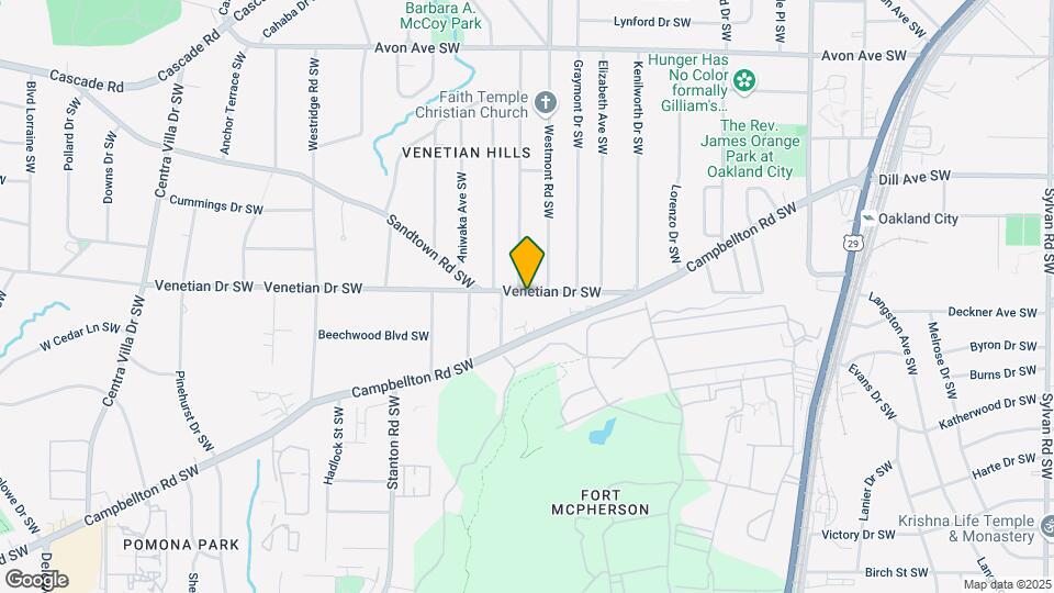 1526 Venetian Dr SW Map and Location Details
