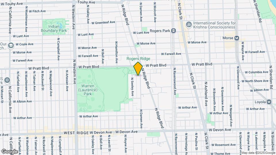 6720 N Damen Ave Map and Location Details