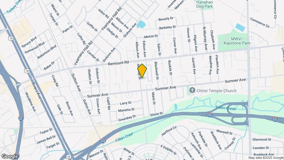 5536 Attaway St Mapa y Detalles de la Ubicación