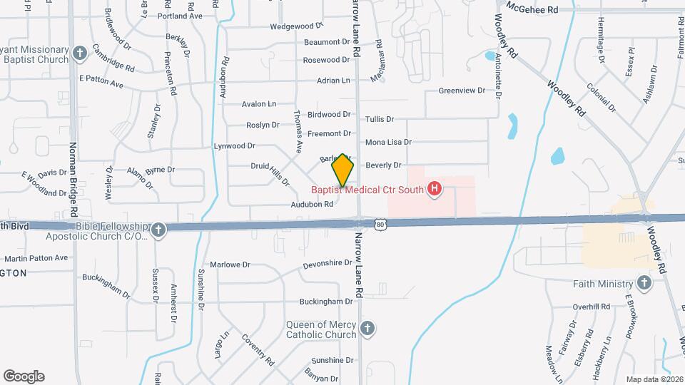 1434 Audubon Rd Map and Location Details