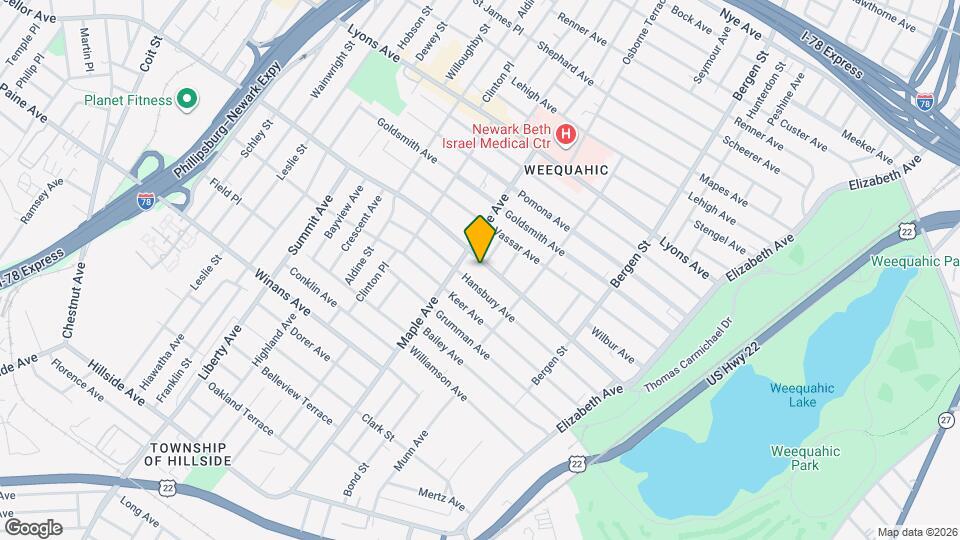 166 Chancellor Ave Map and Location Details