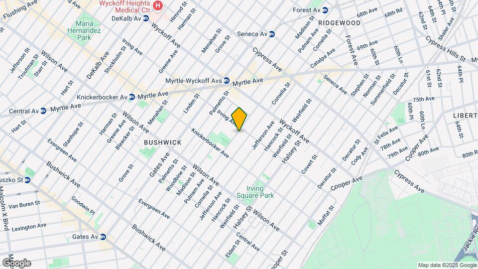 1430 Putnam Ave Mapa y Detalles de la Ubicación