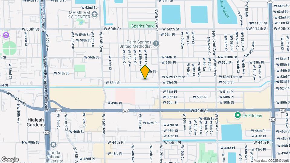 1305 W 53rd St Map and Location Details