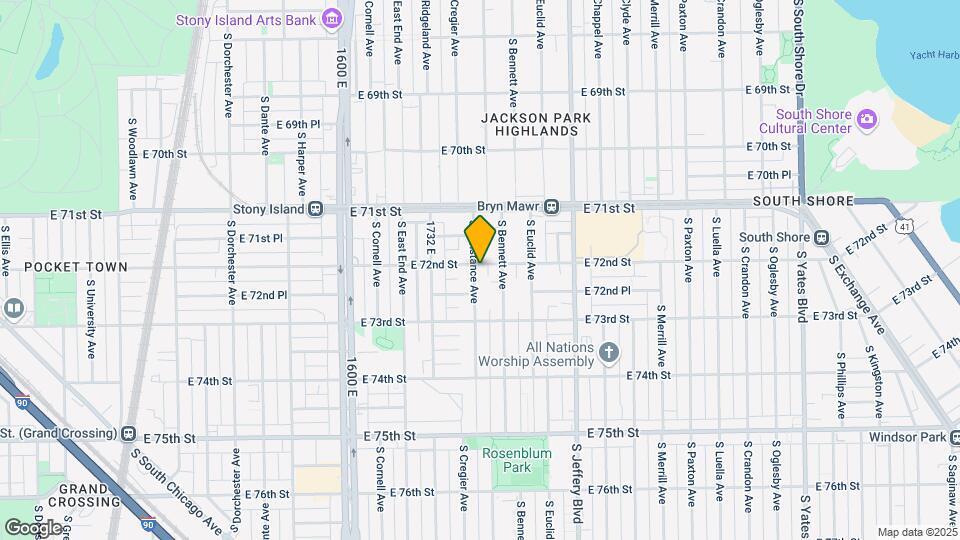 7201 S Constance Ave Map and Location Details