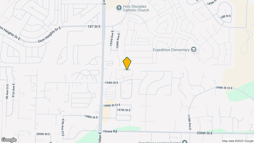 10418 192nd Street Ct E Map and Location Details