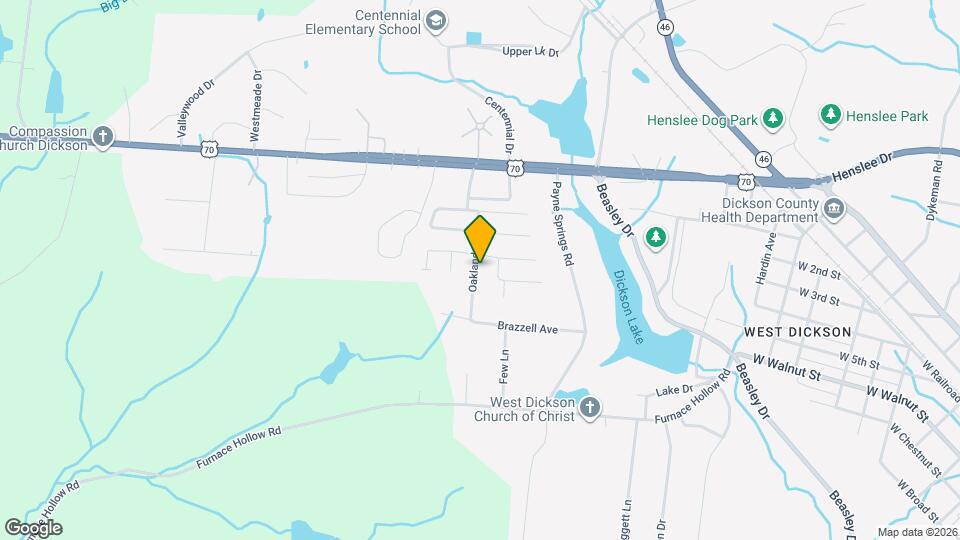 309 Oakland Dr Mapa y Detalles de la Ubicación