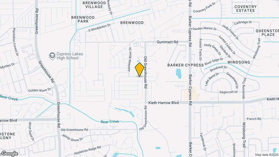 18511 Queesborough Creek Rd Map and Location Details