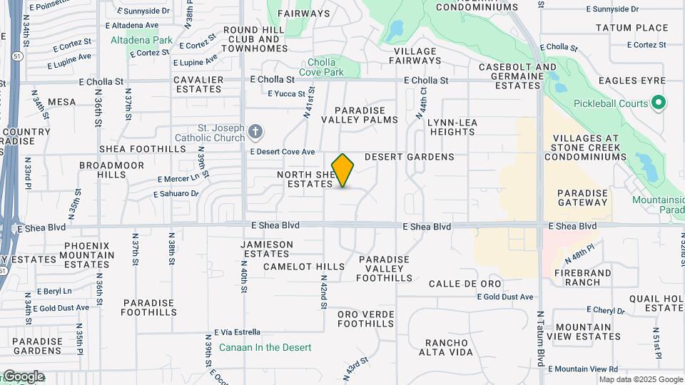 4221 E Sahuaro Dr Map and Location Details