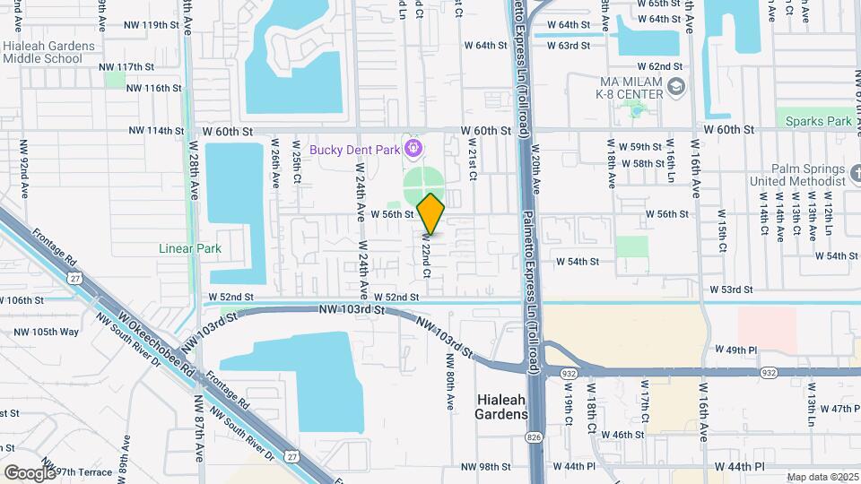 5431 W 22nd Ct Map and Location Details