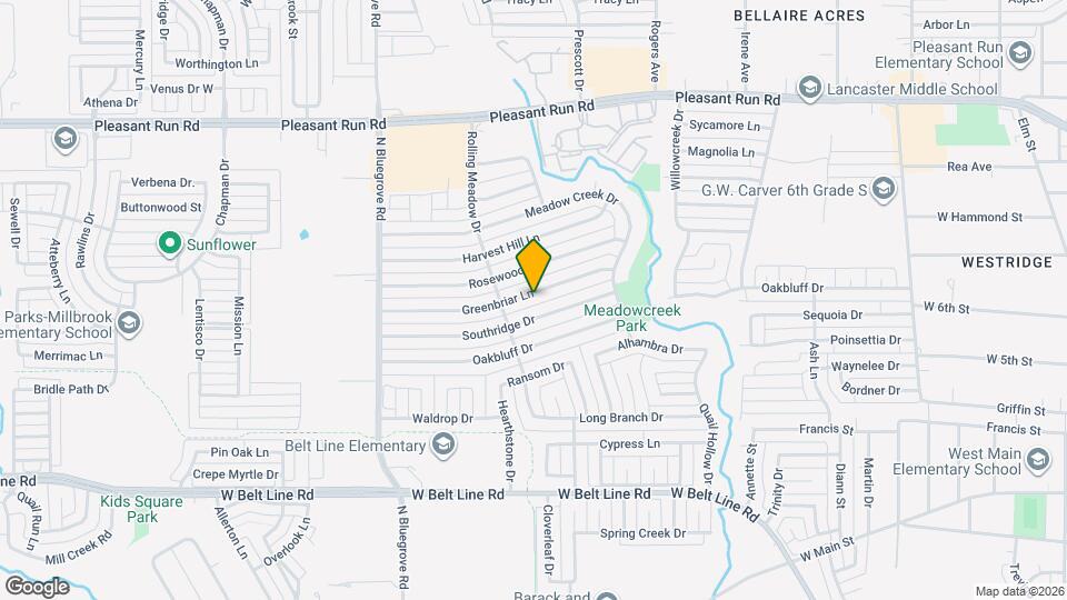 1218 Greenbriar Ln Map and Location Details