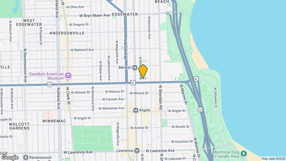 5203 N Winthrop Ave, Unit 2 Map and Location Details