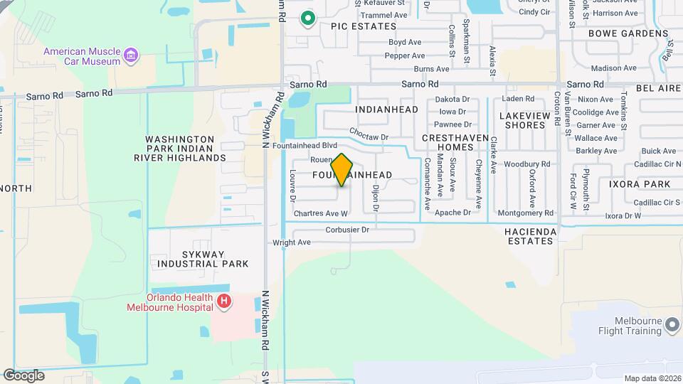 557 Chantilly Dr Map and Location Details