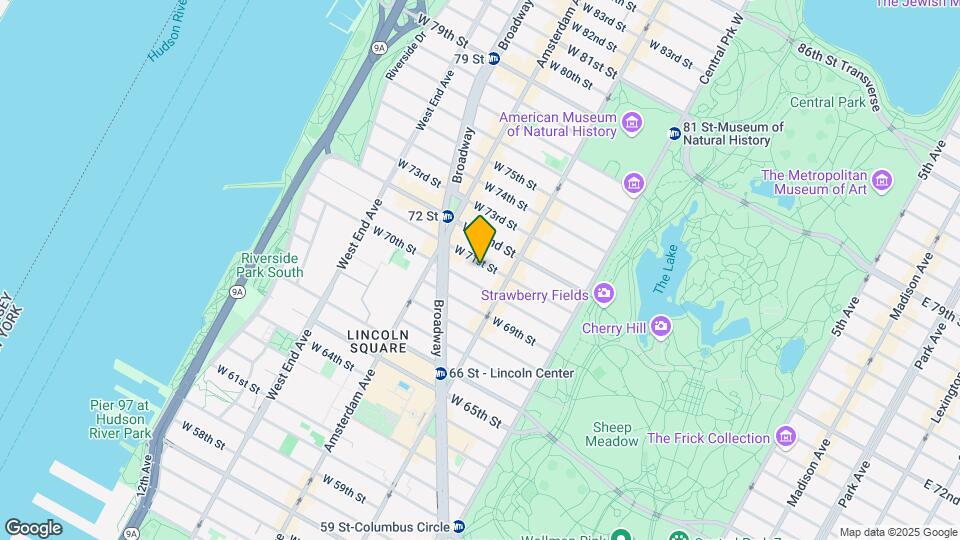 128 W 71st St Map and Location Details