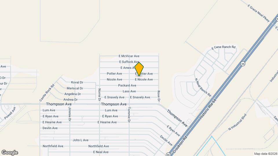 3927 E Nicole Ave Map and Location Details