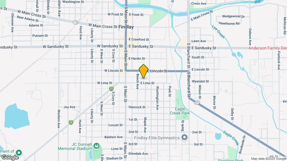 218 E Lima St Map and Location Details