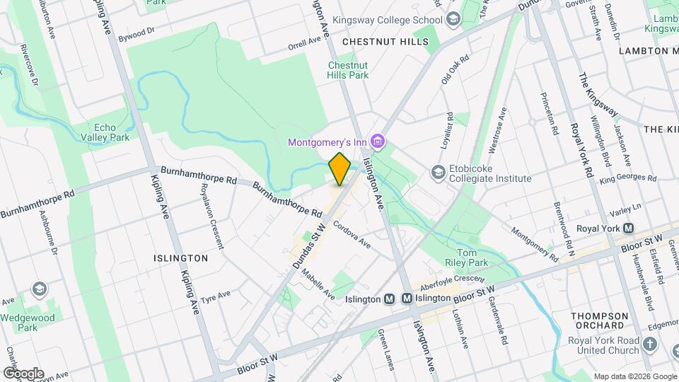 4868 Dundas St W Map and Location Details