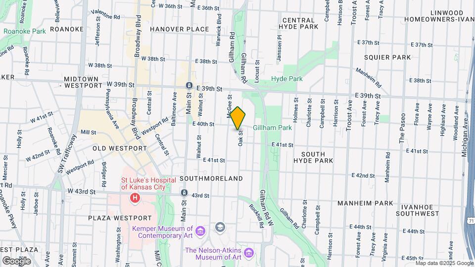 4006-4008 Oak St Map and Location Details