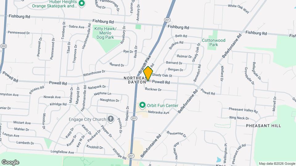 5206 Powell Rd Map and Location Details