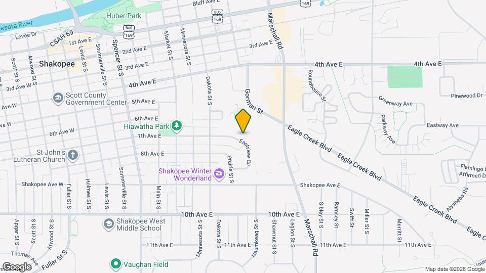 1027 Eastview Cir Map and Location Details