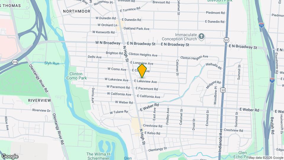 46 E Lakeview Ave Map and Location Details