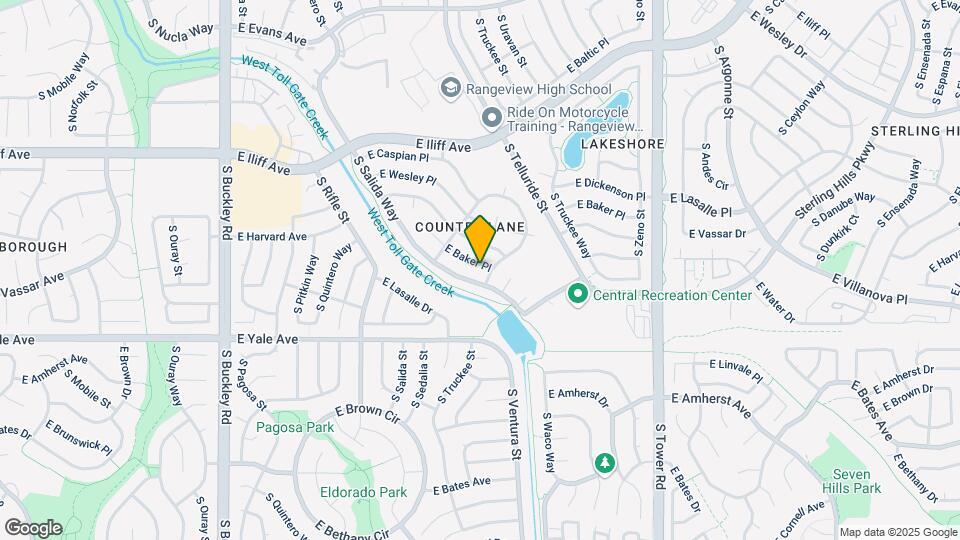 17590 E Baker Pl Map and Location Details