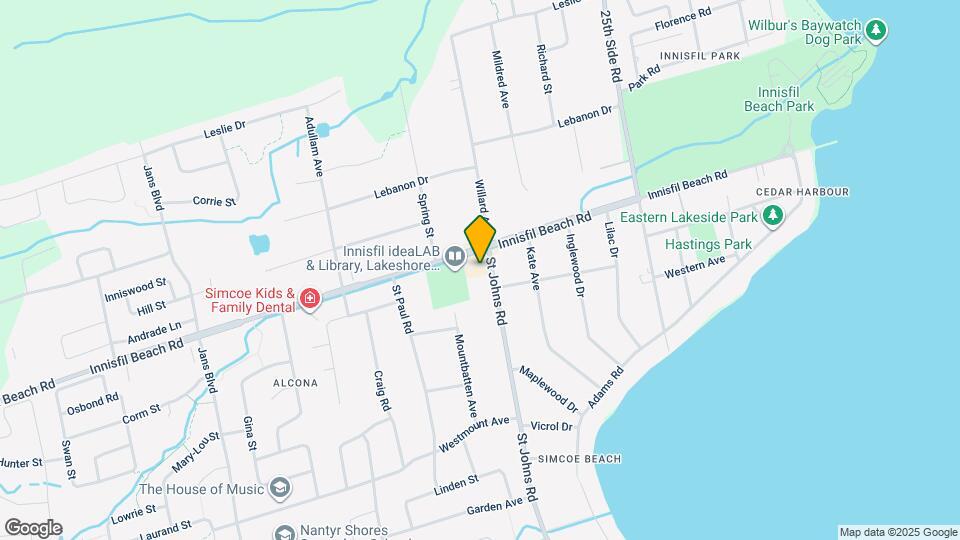 945 Innisfil Beach Rd Map and Location Details