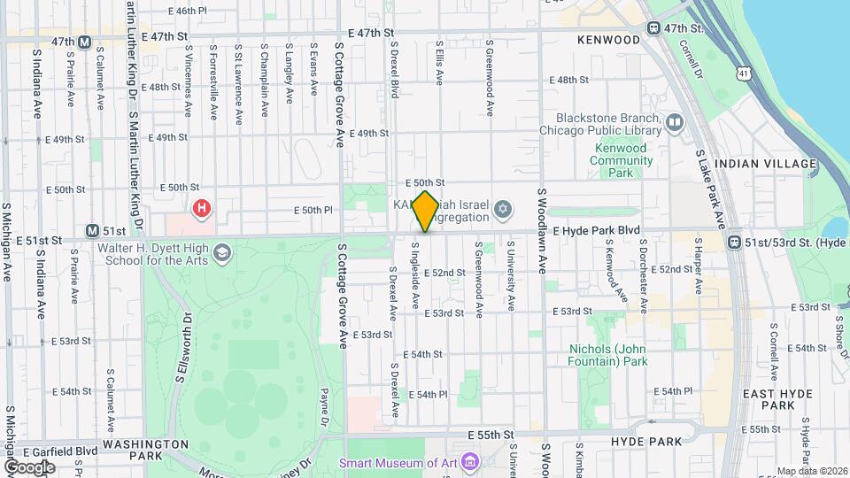 941 E Hyde Park Blvd Map and Location Details