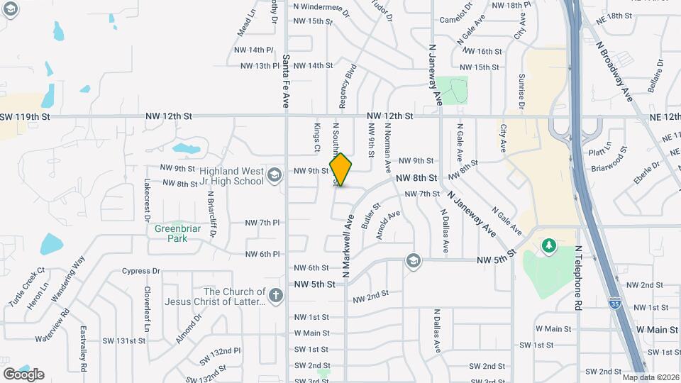 1032 NW 8th St Map and Location Details