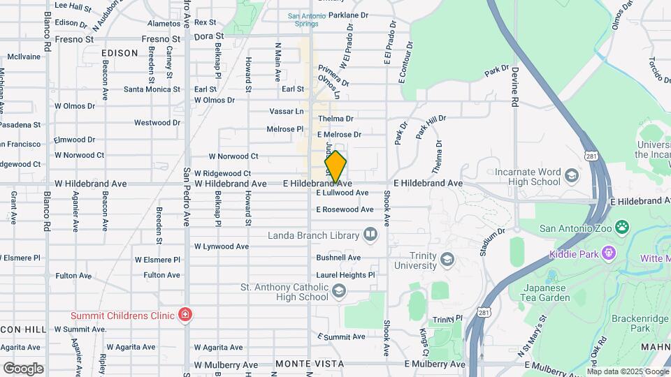 239 E. Lullwood Ave., Unit Garage Apt Map and Location Details