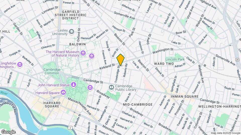 118 Trowbridge St, Unit 6 Map and Location Details