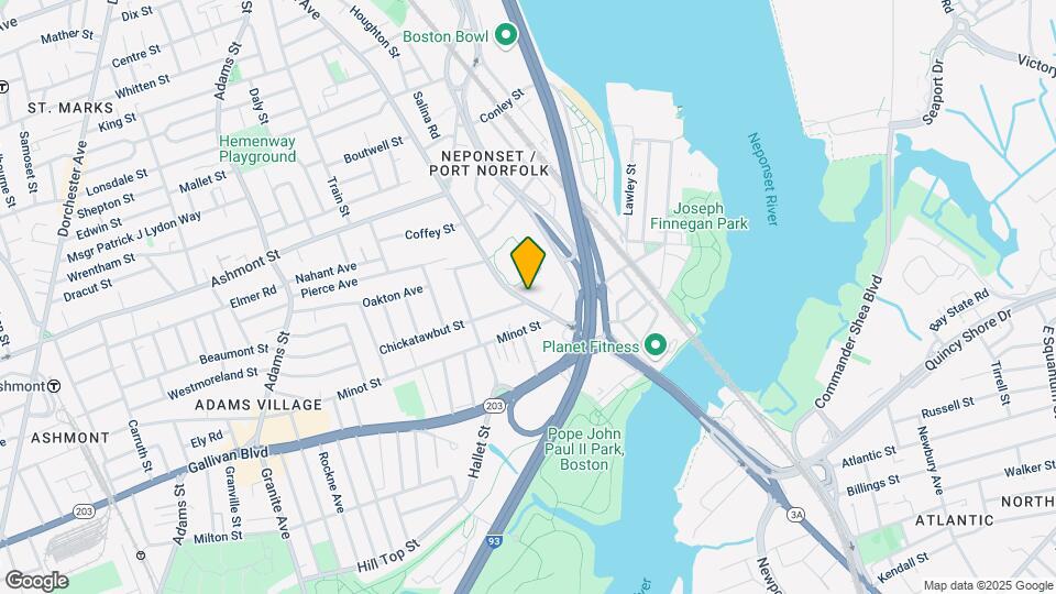 364 Neponset Ave, Unit 1 Mapa y Detalles de la Ubicación