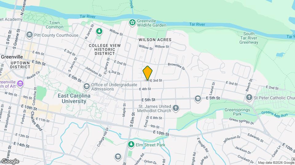 1806 E 3rd St Map and Location Details