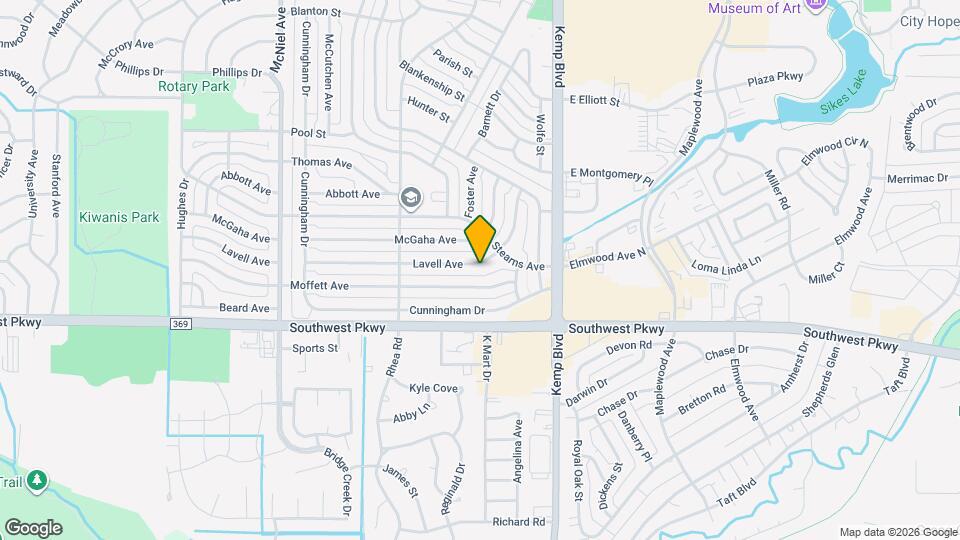 2923 Lavell Ave Map and Location Details