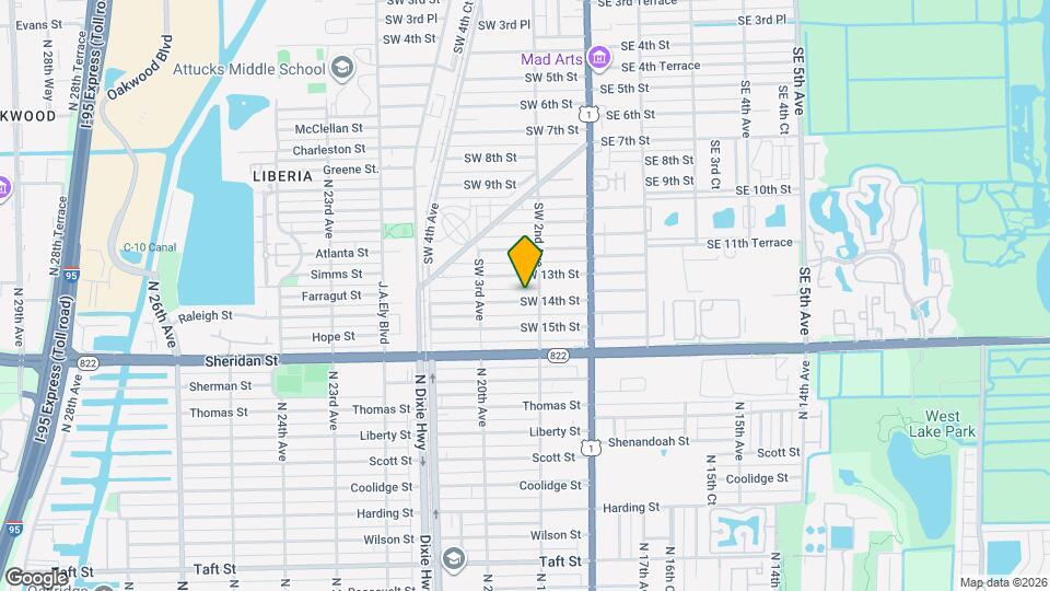 218 SW 14th St, Unit 1 Mapa y Detalles de la Ubicación