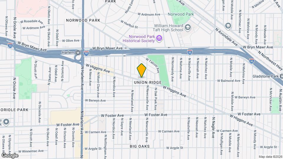 6822 W Higgins Ave Map and Location Details