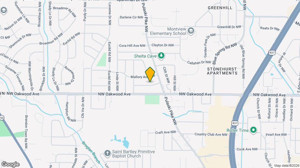 2706 Norton Ave NW Map and Location Details