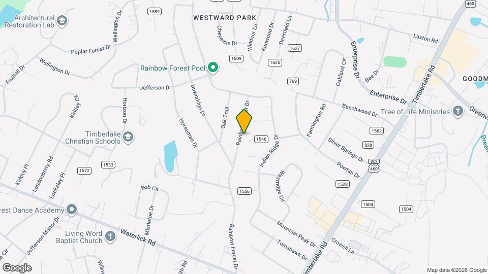 659 Rainbow Forest Dr Map and Location Details