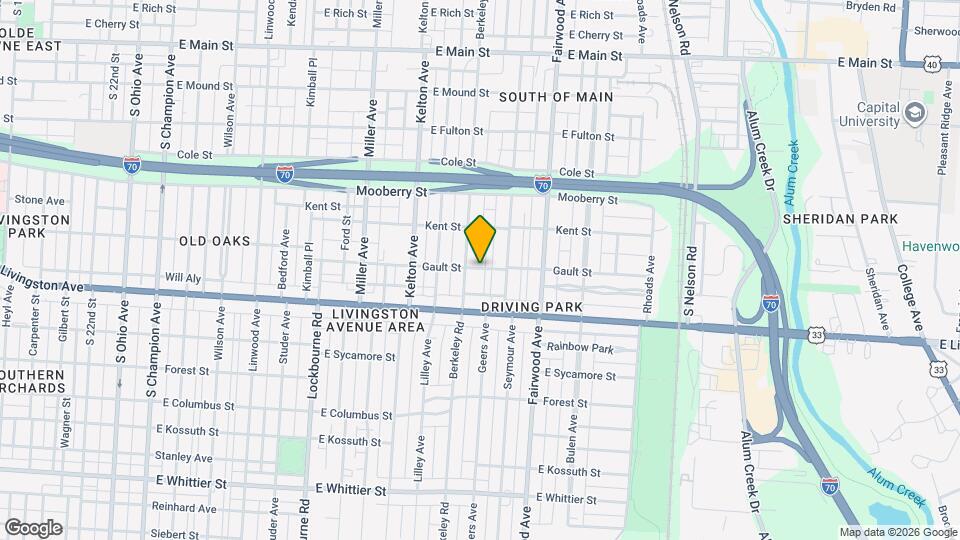 1563 Gault St Mapa y Detalles de la Ubicación