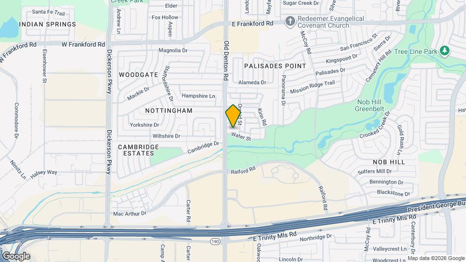 1017 Water St Map and Location Details