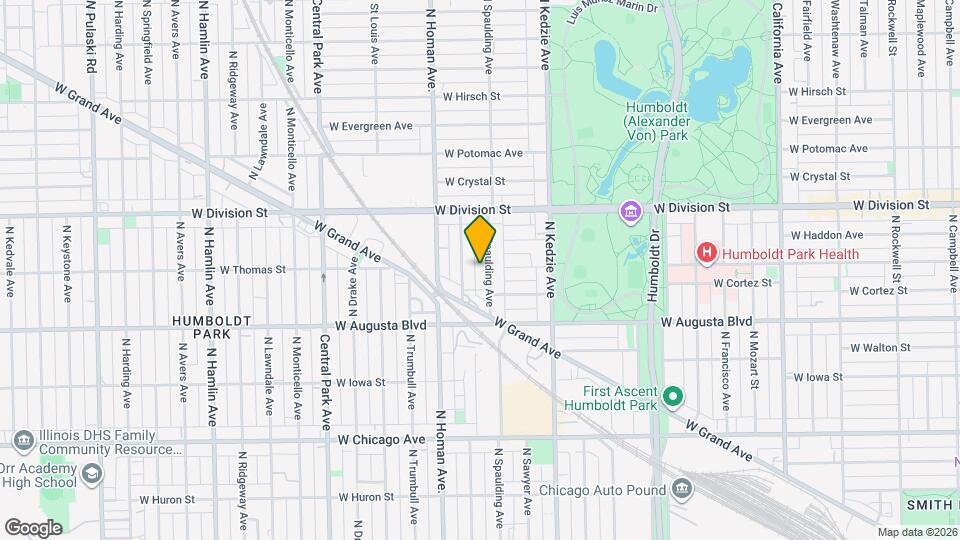 1060 N Spaulding Ave Map and Location Details