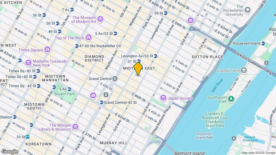 150 E 49th St Map and Location Details