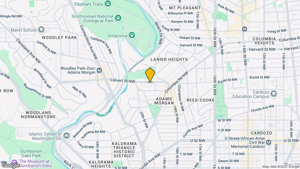 1916 Calvert St NW Map and Location Details