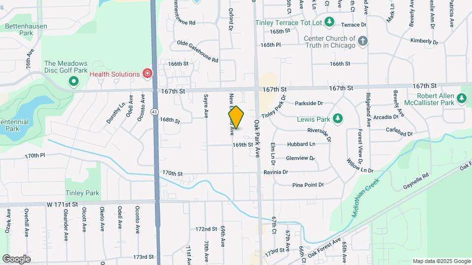 16835 New England Ave Map and Location Details