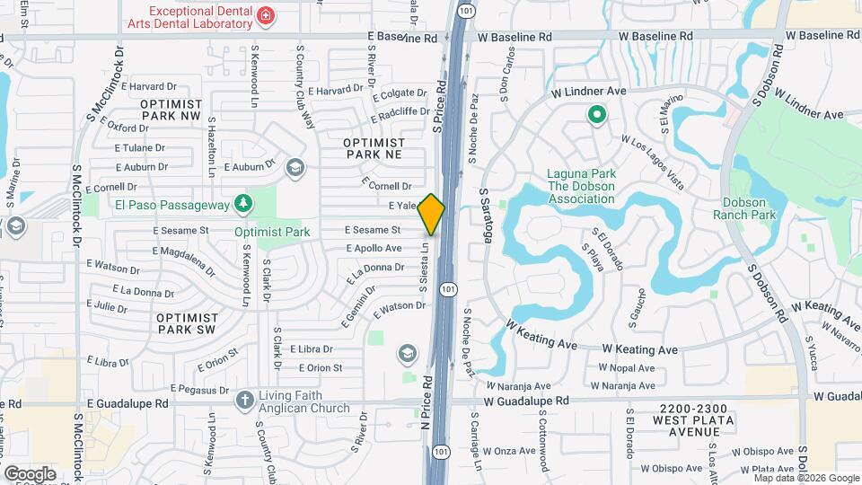 5721 S Siesta Ln Mapa y Detalles de la Ubicación