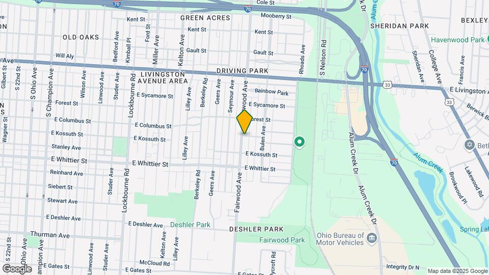 1082 Fairwood Ave Map and Location Details
