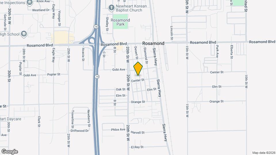 2725 Desert St Map and Location Details