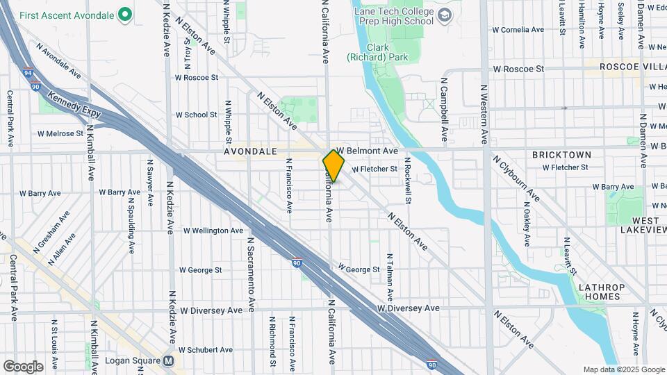 3101 N California Ave Map and Location Details
