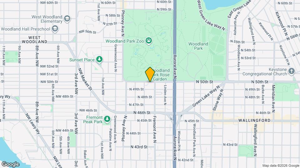 611 N 50th St, Unit 5 Map and Location Details