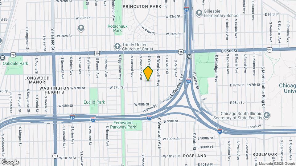 9648 S Yale Ave Map and Location Details