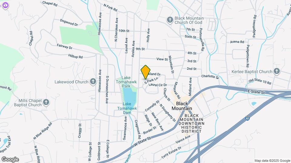210 N Park Ln Map and Location Details